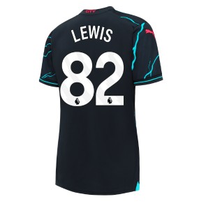 Manchester City Rico Lewis #82 Tredje trøje Dame 2023-24 Kort ærmer